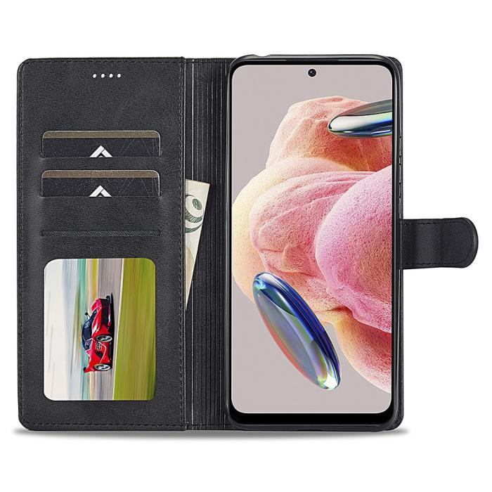 Bild 2, LC.IMEEKE LC.IMEEKE Xiaomi Redmi Note 12 4G Fodral Läder Svart