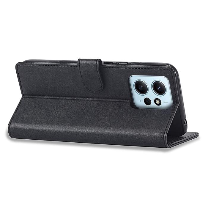 Bild 4, LC.IMEEKE LC.IMEEKE Xiaomi Redmi Note 12 4G Fodral Läder Svart