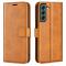  Samsung Galaxy S23 Plus Fodral Solid Läder Brun