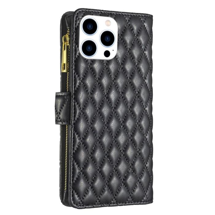 Bild 6,  iPhone 16 Pro Fodral Diamond Multifunktionell Svart