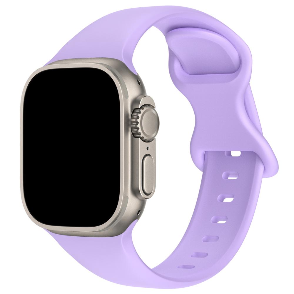 ColorPop Silikon Armband Butterfly Apple Watch 42/41/40/38 mm (M/L) Lila