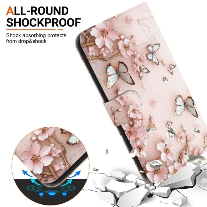 Bild 6,  Honor 400 Smart Fodral Läder Pink Butterfly