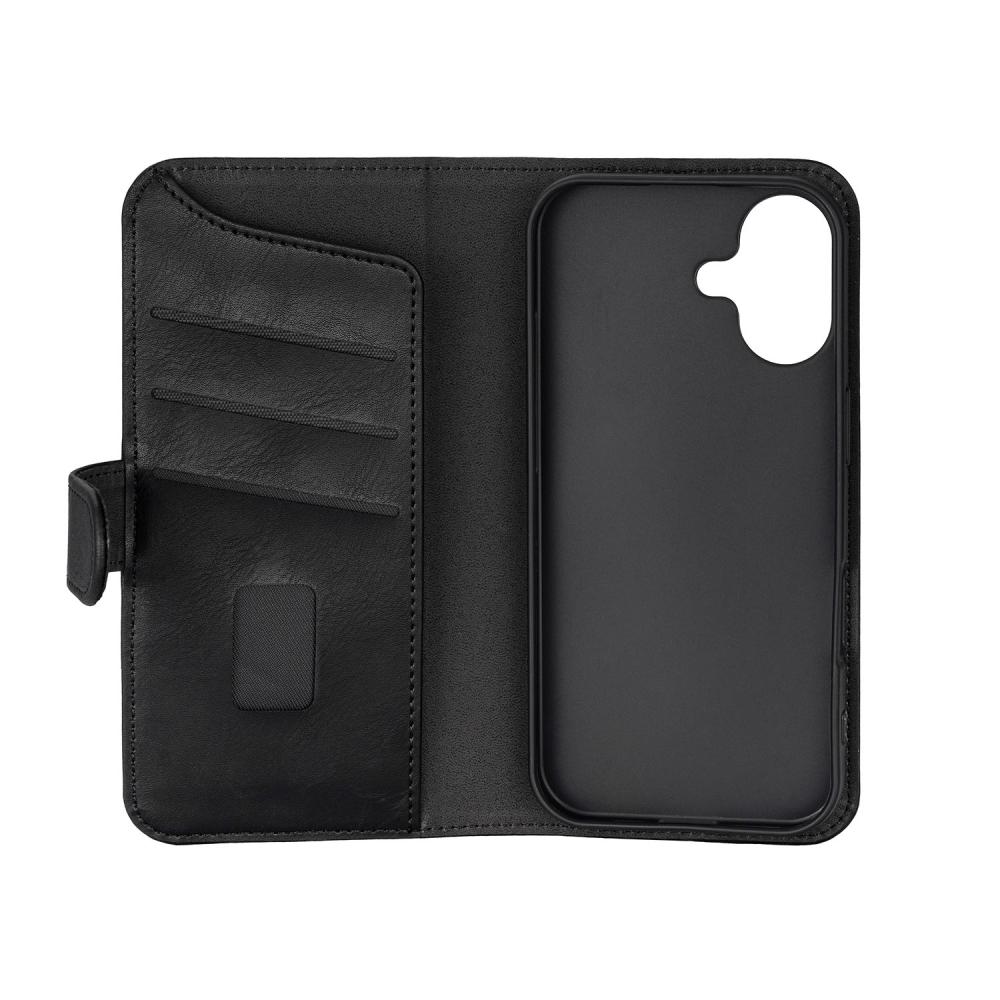 Gear Gear iPhone 17 Fodral MagSafe Läder Svart