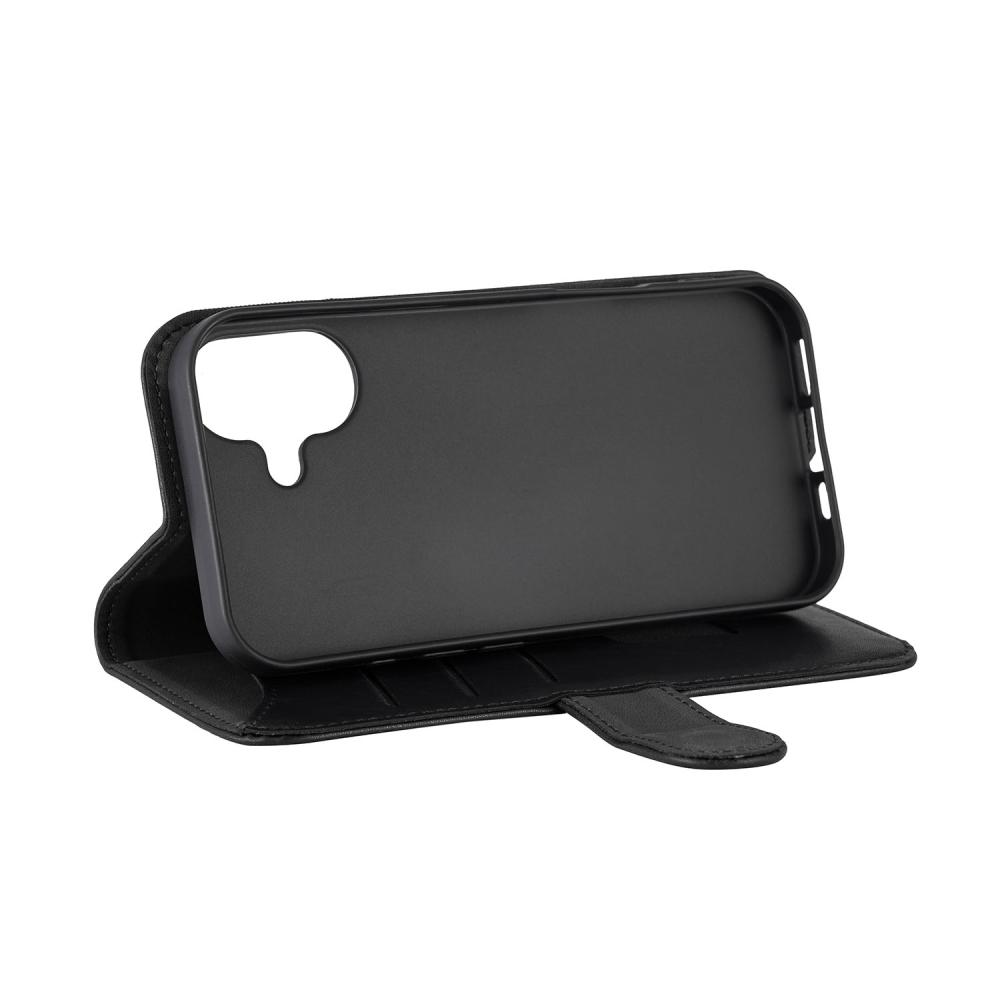 Gear Gear iPhone 17 Fodral MagSafe Läder Svart