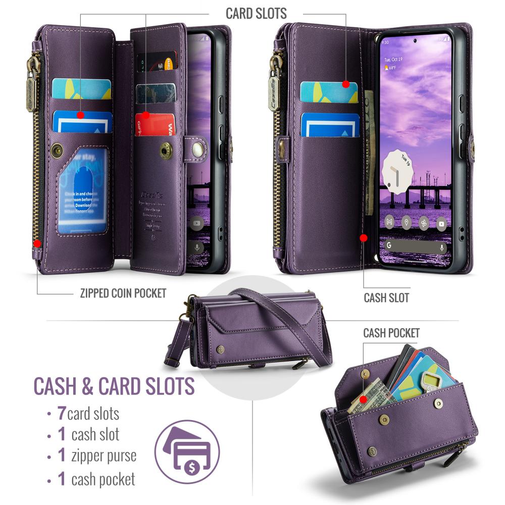 CASEME CASEME Google Pixel 10/10 Pro / 9/9 Pro Fodral Läder Lila