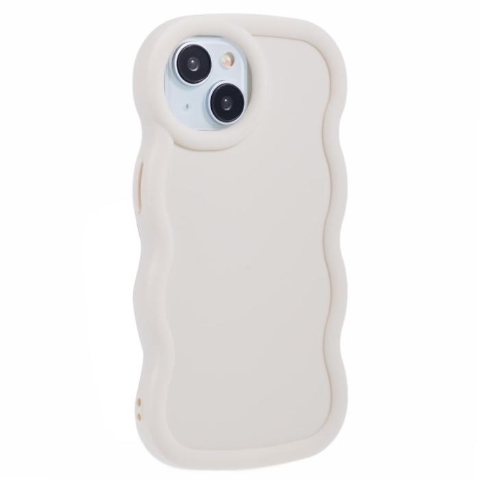 Bild 3,  iPhone 15 Mobilskal Wavy Off White