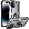  iPhone 14 Pro Skal Hybrid Armor Ring Silver