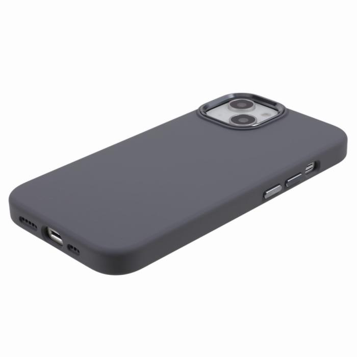 Bild 4,  iPhone 15 Plus Skal Liquid Silikon AluLens Grå
