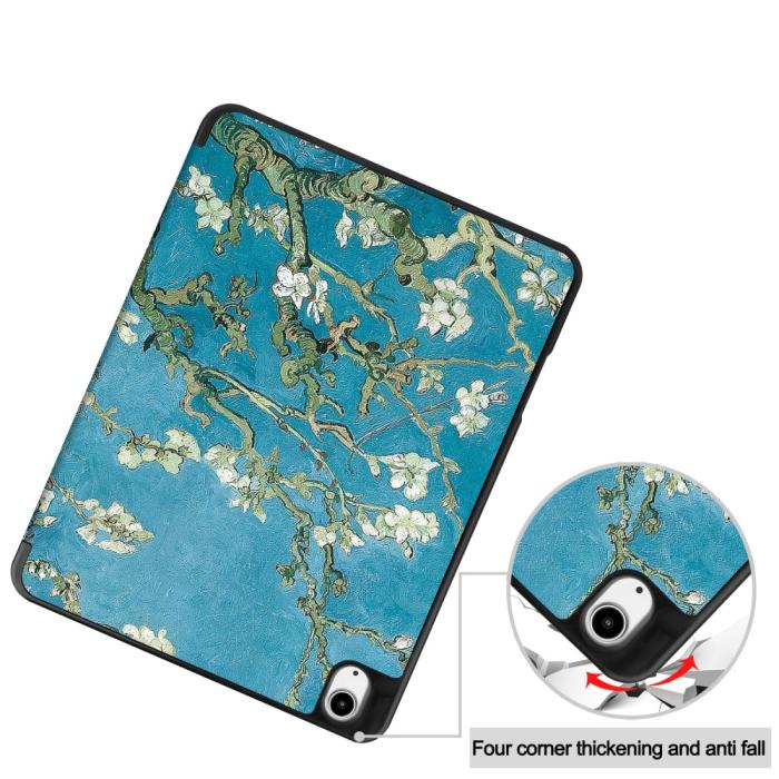 Bild 6,  iPad Air 13 2026-2024 Tri-Fold Fodral Pennhållare Peach Blossom