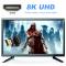  8K 60Hz 90° Nedvinkel HDMI Hane - HDMI 2.1 Hona Adapter Blå