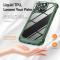  iPhone 15 Pro Max Skal Armor Shockproof Hybrid Grön