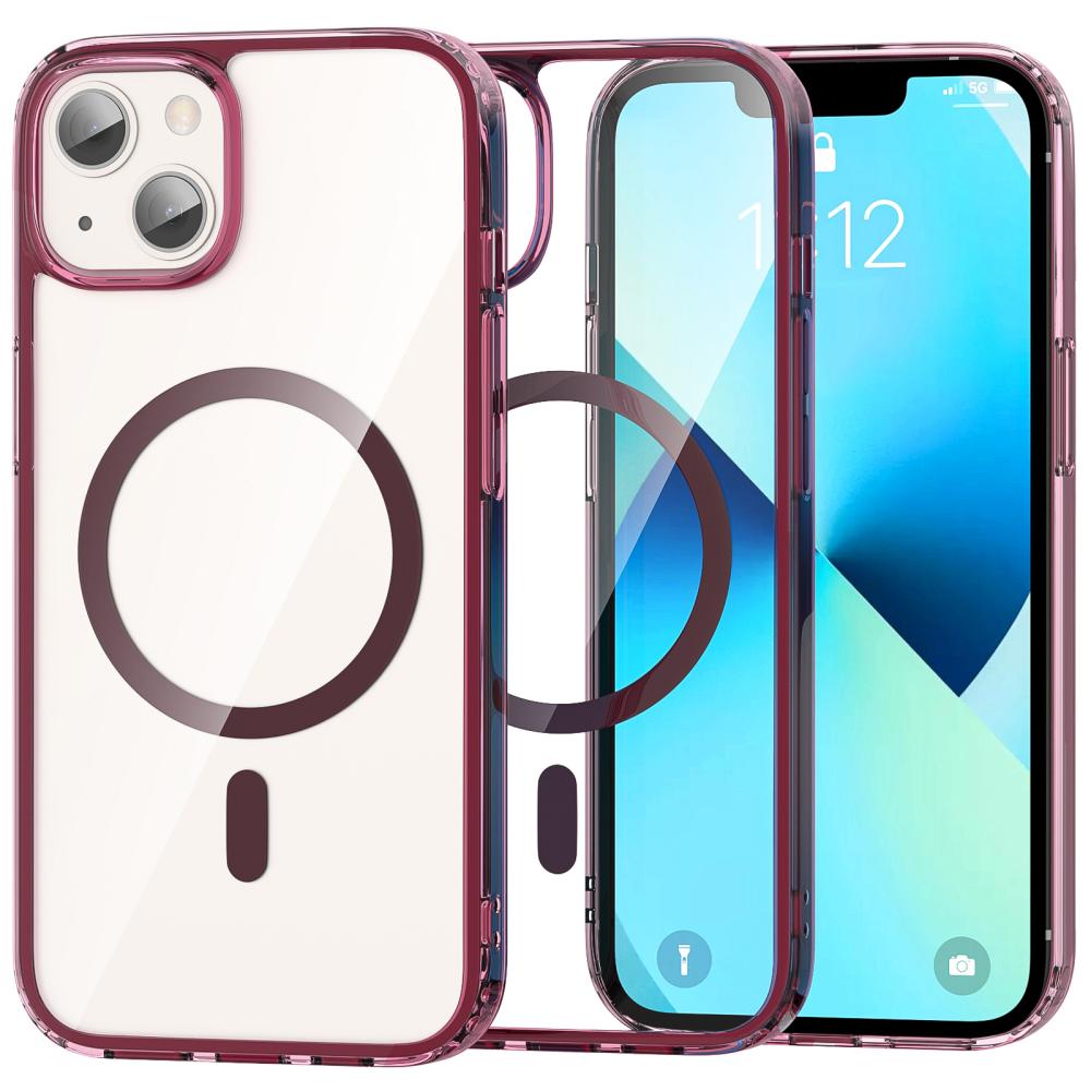 ColorPop ColorPop iPhone 13 Skal CH MagSafe Transparent/Röd