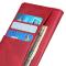  Samsung Galaxy S23 Ultra Fodral Solid Läder Röd