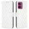  Motorola Moto G55 5G Fodral Diamond Läder Vit