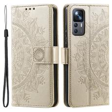  Xiaomi 12T / 12T Pro Fodral Mandala L&auml;der Guld