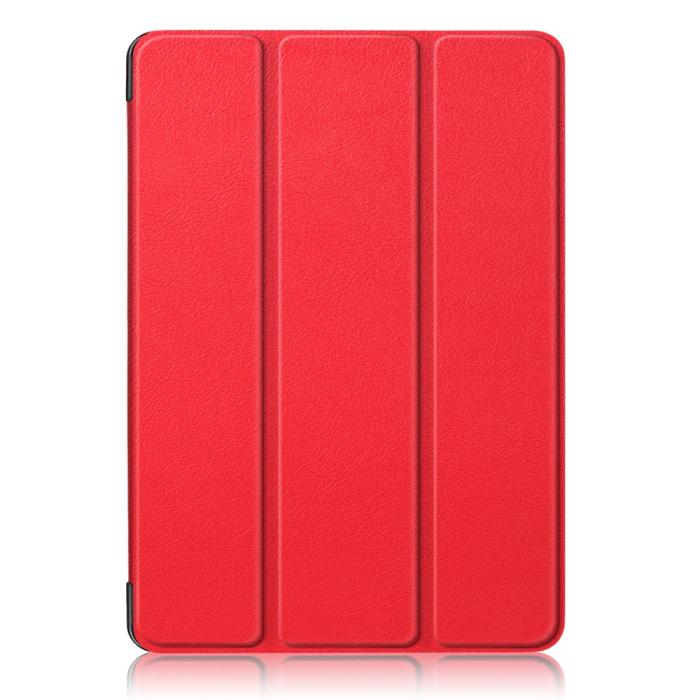 Bild 2,  iPad Air 2026-2020 Fodral Tri-Fold Litchi Röd