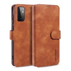 DG.MING Samsung Galaxy A72 - DG.MING Retro L&auml;der Fodral - Brun