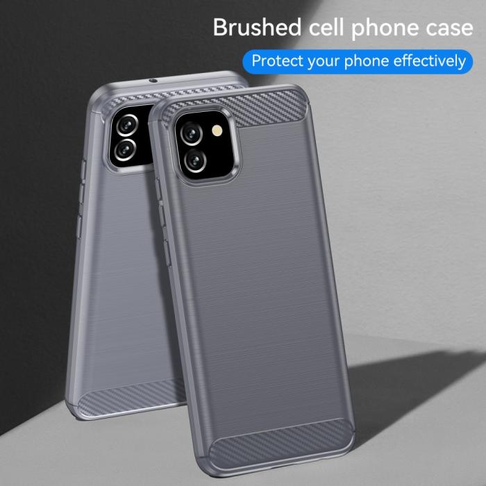 Bild 6,  Samsung Galaxy A03 Skal Borstad Stål Textur Grå
