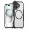  iPhone 16 Skal MagSafe Kolfiber Textur Hybrid Svart