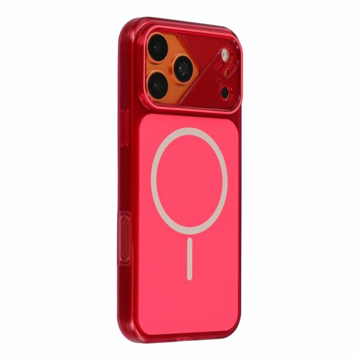 Bild 2,  iPhone 18 Pro Max/17 Pro Max Skal MagSafe Reptåligt Röd