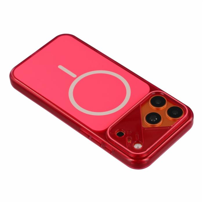 Bild 4,  iPhone 18 Pro Max/17 Pro Max Skal MagSafe Reptåligt Röd