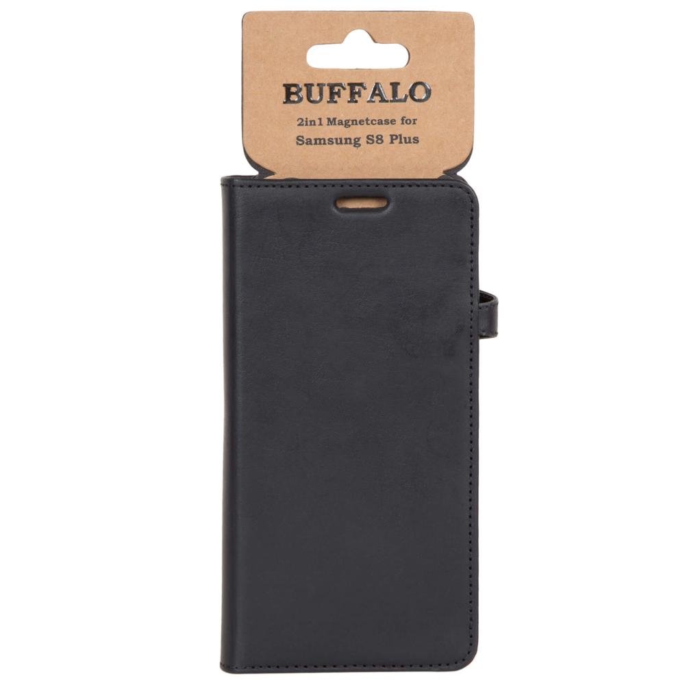 Buffalo Buffalo Samsung Galaxy S8 Plus Fodral 2in1 Äkta Läder Svart