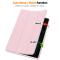  Galaxy Tab S9 FE Plus Fodral Tri-Fold Pennhållare Rosa