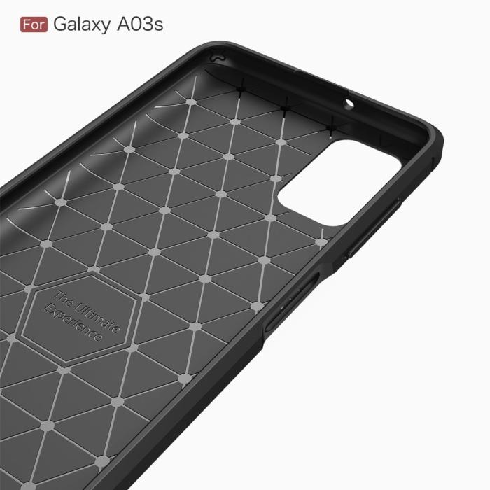 Bild 6,  Samsung Galaxy A03s Skal Borstad Stål Textur Blå