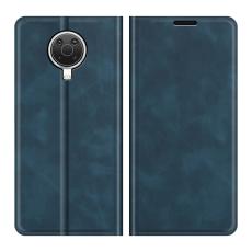  Nokia G10 / G20 Fodral Skin Touch L&auml;der Bl&aring;