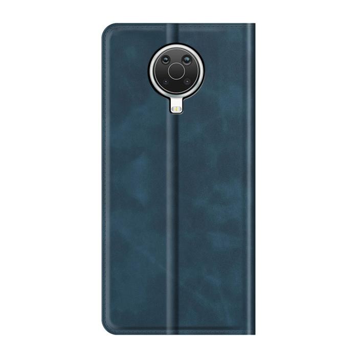 Bild 3,  Nokia G10 / G20 Fodral Skin Touch Läder Blå