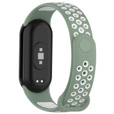  Xiaomi Smart Band 10/9/8 Tr&auml;ningsarmband Dual-Color Gr&ouml;n/Vit