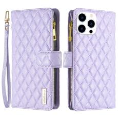  iPhone 16 Pro Fodral Diamond Multifunktionell Lila