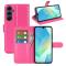  Samsung Galaxy A17 Fodral Litchi Läder Rosa