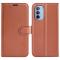  Motorola Moto G31 / G41 Fodral Litchi Textur Brun