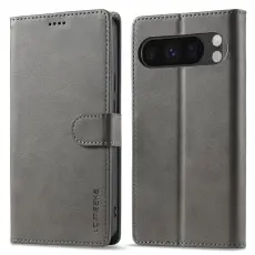 LC.IMEEKE LC.IMEEKE Google Pixel 10 Pro XL Fodral L&auml;der Gr&aring;