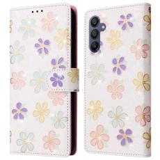  Samsung Galaxy A16 Fodral RFID F&auml;rgglada Blommor