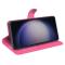  Samsung Galaxy S24 Ultra Fodral Läder Litchi Rosa