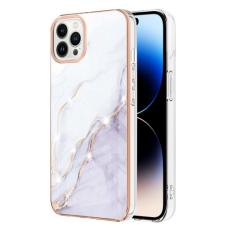  iPhone 14 Pro Skal Marmor Electroplate TPU