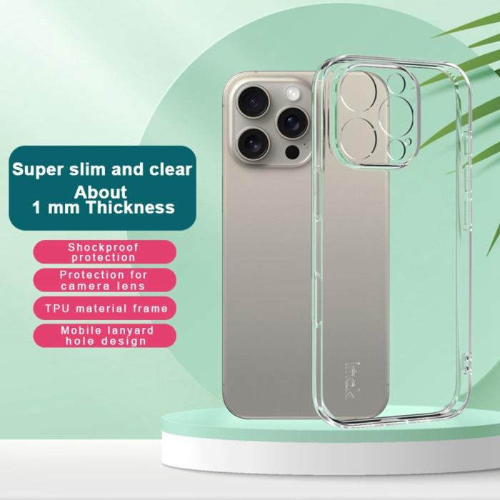 Bild 2, IMAK IMAK iPhone 16 Pro Skal TPU Transparent