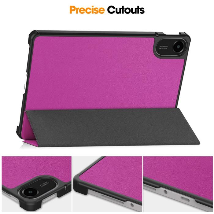 Bild 6,  Xiaomi Redmi Pad 2 Fodral Tri-Fold Lila