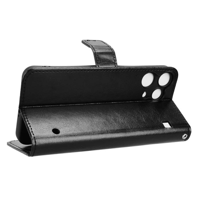 Bild 6,  Nothing Phone 3a Lite Fodral Crazy Horse Läder Svart