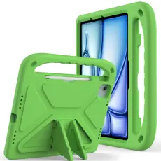  iPad Pro 11 2025/2024/Air 11 2026-2024 Skal EVA Kickstand Gr&ouml;n