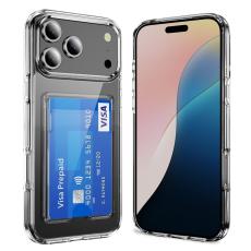  iPhone 17 Pro Max Skal Med Korth&aring;llare Transparent