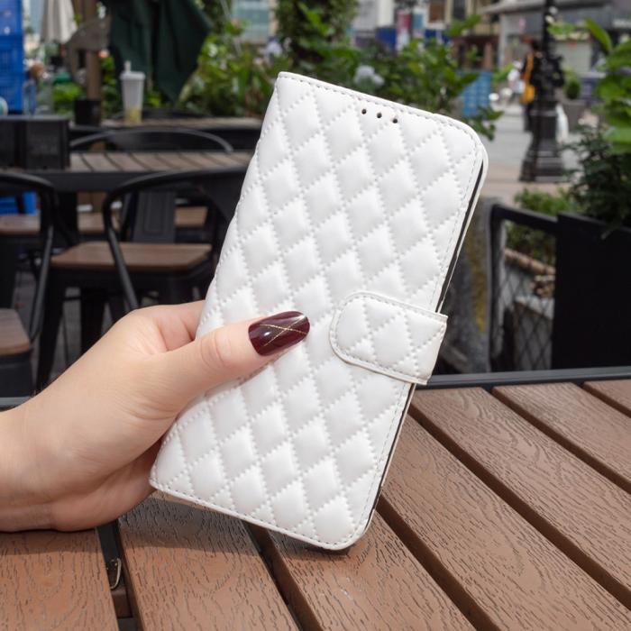 Bild 4,  Motorola Moto G55 5G Fodral Diamond Läder Vit