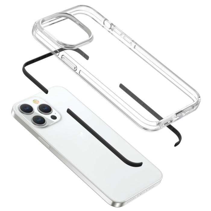 Bild 5,  iPhone 15 Pro Skal Hybrid Dual-Color Svart