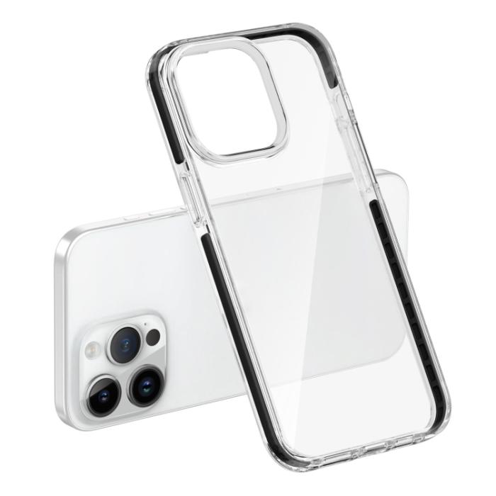 Bild 6,  iPhone 15 Pro Skal Hybrid Dual-Color Svart