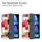 iPad Air 2026-2020 Fodral Tri-Fold Färgade Fyrkanter