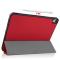  iPad Air 2026-2020 Fodral Tri-Fold Litchi Röd