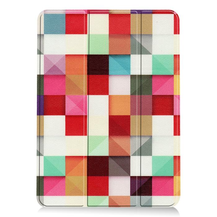 Bild 2,  iPad Air 2026-2020 Fodral Tri-Fold Färgade Fyrkanter