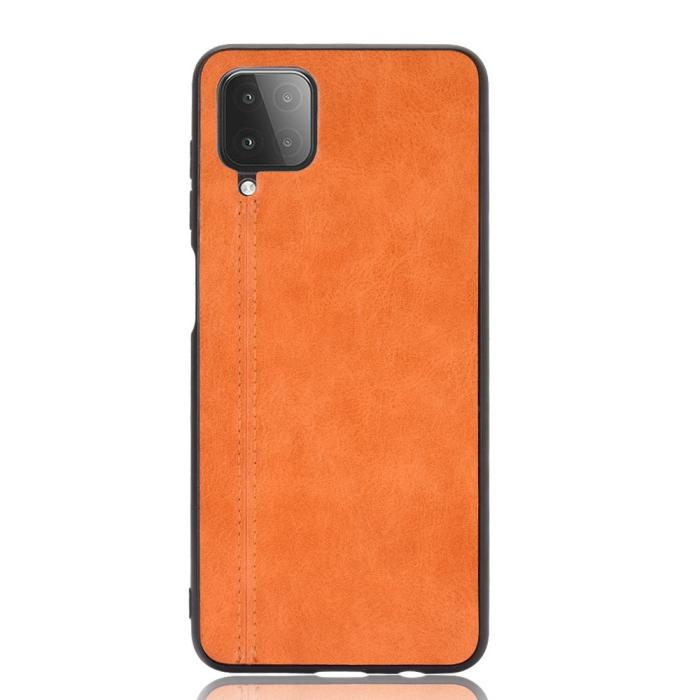 Bild 2,  Samsung Galaxy A12 - Läderbelagt Hybrid Skal - Orange